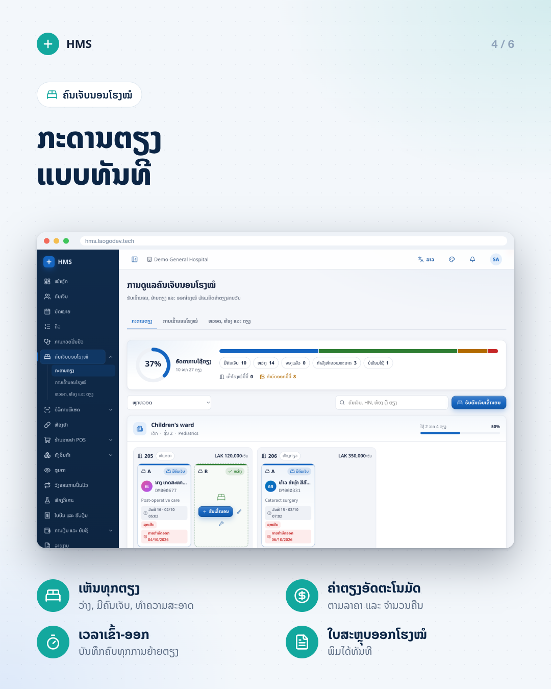 ບໍລິຫານໂຮງໝໍທັງໝົດ ໃນລະບົບດຽວ — photo 4